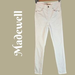 Madewell Women's White Skinny Jeans sz 23x28 Casual Comfort Stretch & Movement